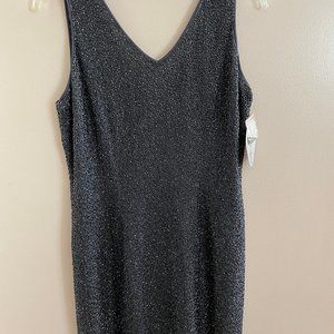 Beaded short cocktail dress, size M